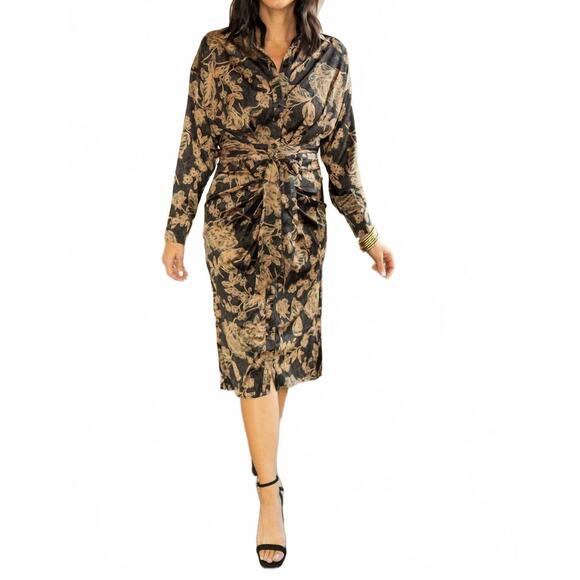 NEW FATE floral midi dress in multi - Picture 1 of 5